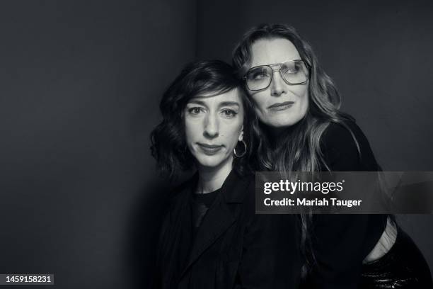 Lana Wilson and Brooke Shields of ‘Pretty Baby: Brooke Shields' are photographed for Los Angeles Times at the Los Angeles Times Studio at the...