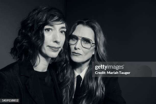 Lana Wilson and Brooke Shields of ‘Pretty Baby: Brooke Shields' are photographed for Los Angeles Times at the Los Angeles Times Studio at the...