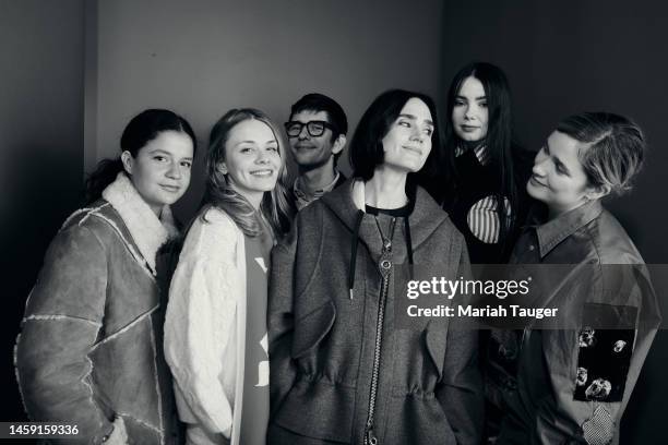 Ana Scotney, Dasha Nekrasova, Ben Whishaw, Jennifer Connelly, Molly O'Shea and Alice Englert of 'Bad Behaviour' are photographed for Los Angeles...