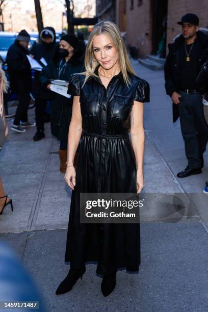 Jennie Garth is seen in the Upper West Side on January 24, 2023 in New York City.