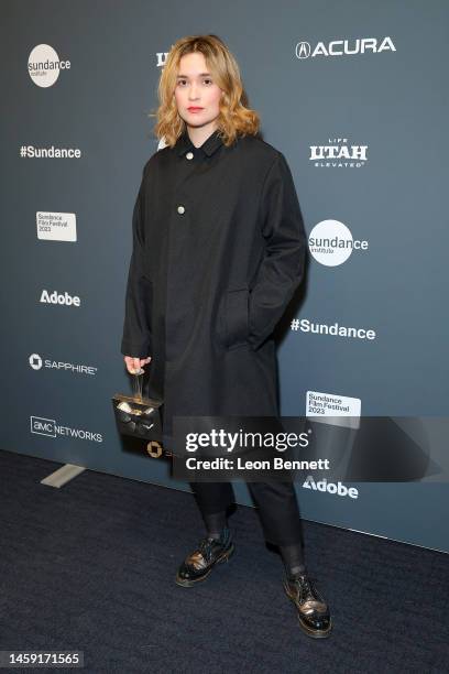 Filmmaker Alice Englert attends the 2023 Sundance Film Festival "Bad Behaviour" Premiere at The Ray Theatre on January 21, 2023 in Park City, Utah.