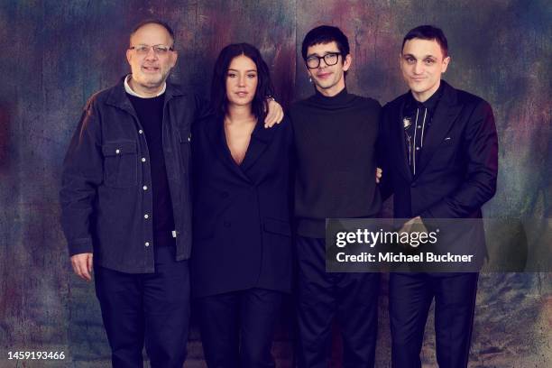 Ira Sachs, Adele Exarchopoulos, Ben Whishaw and Franz Rogowski of ‘Passages’ is photographed for Deadline at the Deadline Studio during the 2023...