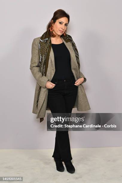 Lea Salame attends the Alexandre Vauthier Haute Couture Spring Summer 2023 show as part of Paris Fashion Week on January 24, 2023 in Paris, France.