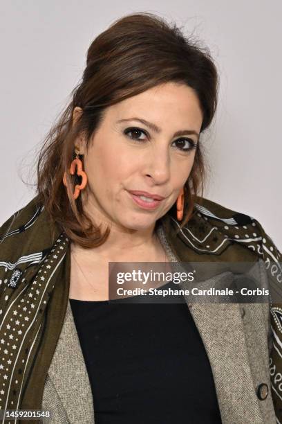 Lea Salame attends the Alexandre Vauthier Haute Couture Spring Summer 2023 show as part of Paris Fashion Week on January 24, 2023 in Paris, France.