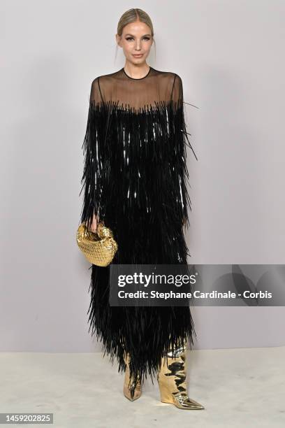 Leonie Hanne attends the Alexandre Vauthier Haute Couture Spring Summer 2023 show as part of Paris Fashion Week on January 24, 2023 in Paris, France.