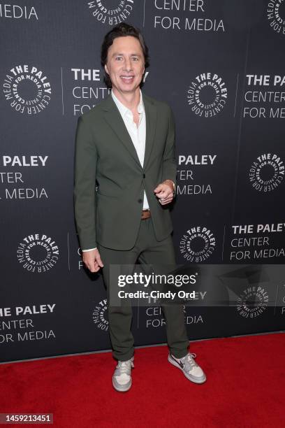 Zach Braff attends a screening of Apple Original's "Shrinking" at The Paley Museum on January 24, 2023 in New York City.