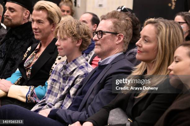 Atlas Heche Tupper and James Tupper attend the Celebration for Anne Heche with a reading of "Call Me Anne" by Heather Duffy at Barnes & Noble at The...