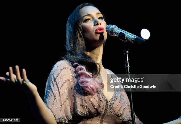 Leona Lewis performs on stage as part of the Rays Of Sunshine charity concert at Royal Albert Hall on June 7, 2012 in London, United Kingdom.