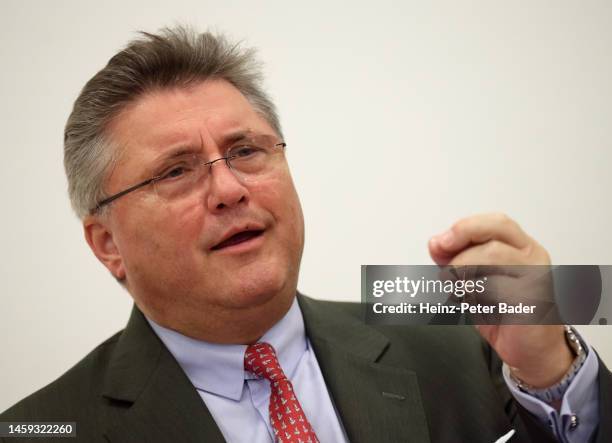 Karl-Heinz Strauss, CEO of Austrian construction company Porr, addresses a news conference on January 25, 2023 in Vienna, Austria.