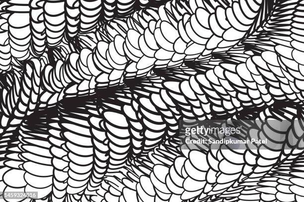 black and white op art design - optical illusion illustration stock illustrations
