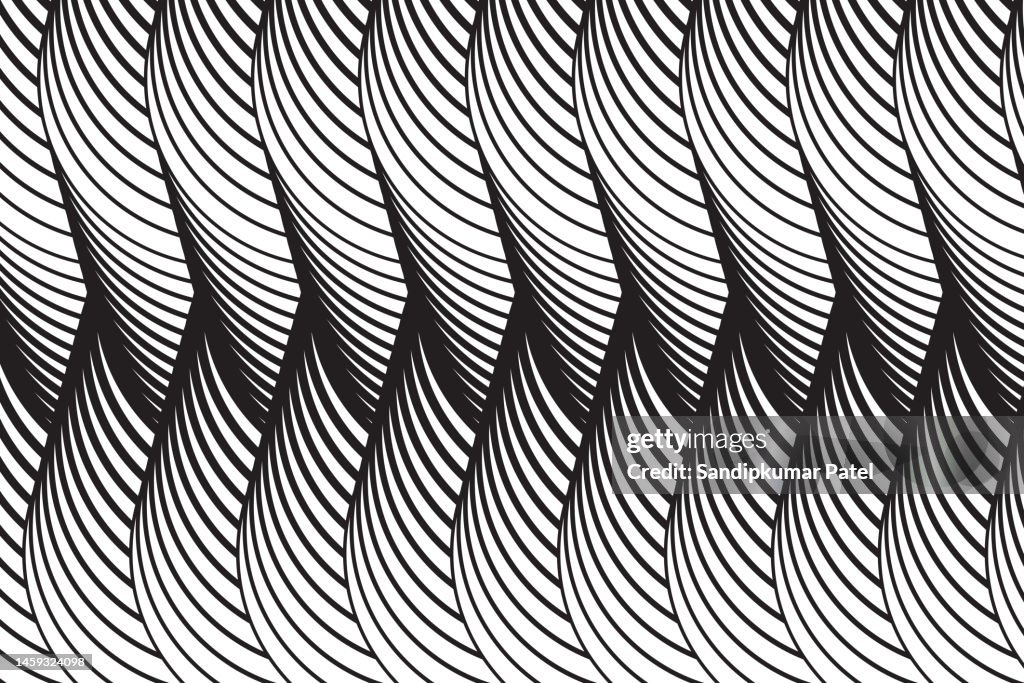 Vector Ornamental Continuous Background Made Using Undulate Lines And ...