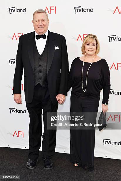 President Ken Howard and Linda Fetters at the 40th AFI Life Achievement Award honoring Shirley MacLaine held at Sony Pictures Studios on June 7, 2012...