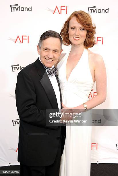 Sen. Dennis Kucinich and Elizabeth Kucinich arrive at the 40th AFI Life Achievement Award honoring Shirley MacLaine held at Sony Pictures Studios on...