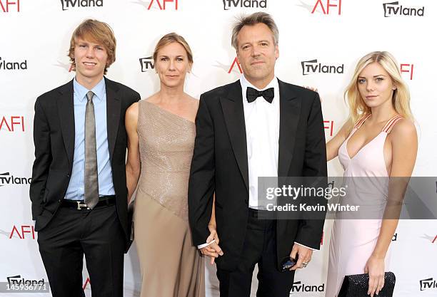 Nick Pfister, Anna Julien, Director Wally Pfister and actress Claire Pfister arrives at the 40th AFI Life Achievement Award honoring Shirley MacLaine...