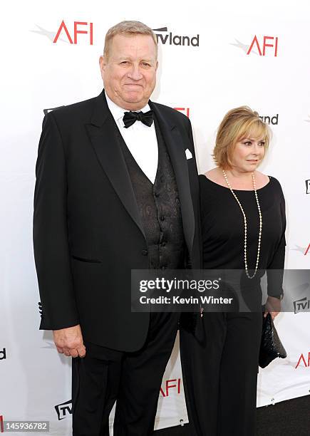 President Ken Howard and Linda Fetters arrives at the 40th AFI Life Achievement Award honoring Shirley MacLaine held at Sony Pictures Studios on June...