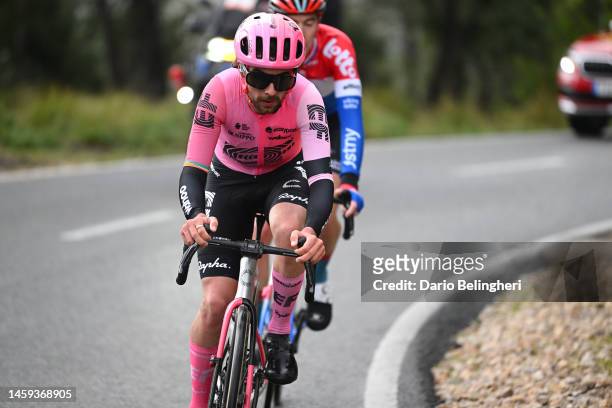 Ben Healy of Ireland and Team EF-EasyPost competes in the breakaway during the 32nd Challenge Ciclista Mallorca 2023 - Trofeo Calvia a 150,1km one...