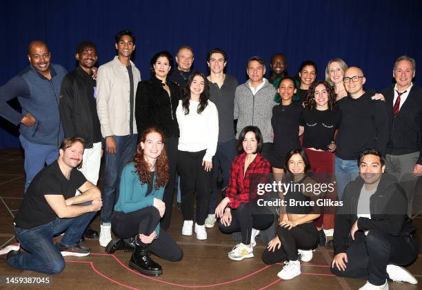 The Company of "Sunset Boulevard" including Michael Maliakel, Stephanie J. Block, Derek Klena, Auli'i Cravalho, Nathan Gunn, Kevin Pariseau, Tyley...