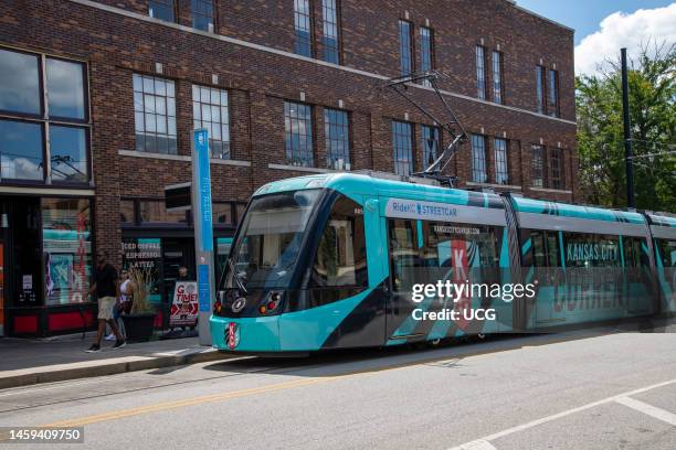 Kansas City, Missouri. The KC Streetcar is a free two-mile route running along Main Street in downtown KC connecting KC's River Market area to Crown...