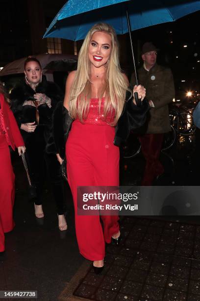 Aisleyne Horgan-Wallace is seen attending "Dirty Dancing" gala performance at Dominion Theatre on January 25, 2023 in London, England.