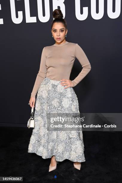 Balqees Ahmed Fathi attends the Valentino Haute Couture Spring Summer 2023 show as part of Paris Fashion Week on January 25, 2023 in Paris, France.