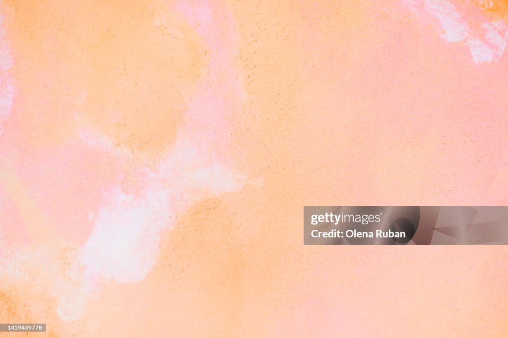 Pink and peach background.