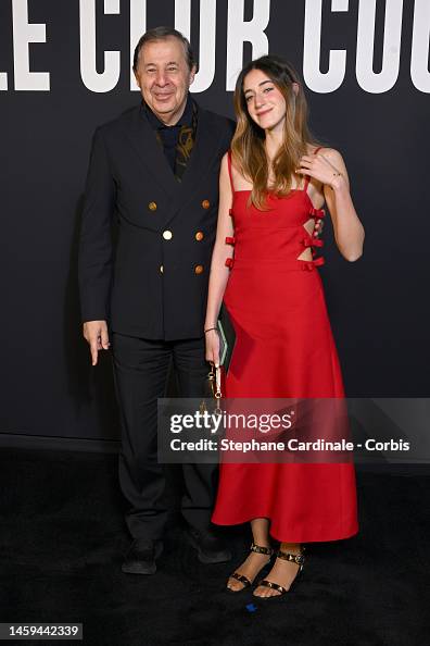 Rachid Rami Valentino's Chairman Rachid Mohamed Rachid and his daughter attend ...