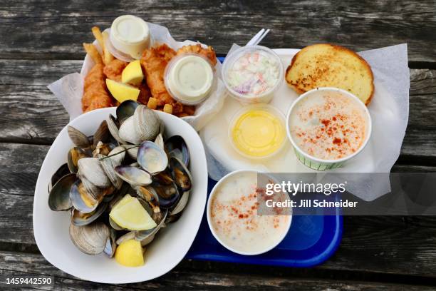 oregon coast - clam chowder stock pictures, royalty-free photos & images