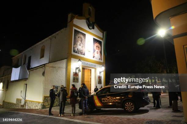 Detail of the Church of San Isidro, in which, has been wounded the priest who is currently admitted to the Hospital Punta Europa, on January 25, 2023...