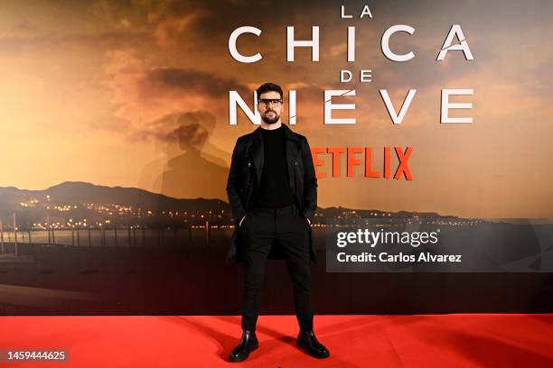 Jose de la Torre attends "La Chica De Nieve" Premiere by Netflix at Albeniz cinema on January 25, 2023 in Malaga, Spain.