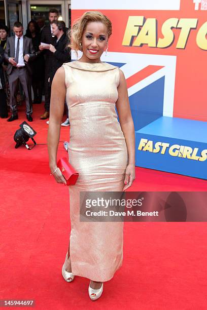 Actress Lorraine Burroughs attends the UK premiere of "Fast Girls" at the Odeon West End on June 7, 2012 in London, England.
