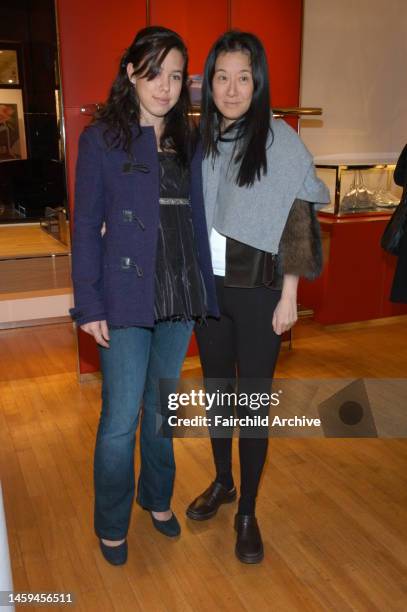 Cecilia Becker and mother Vera Wang attend Teen Vogue and Victoria Traina's holiday shopping event at Hogan Spring Street.