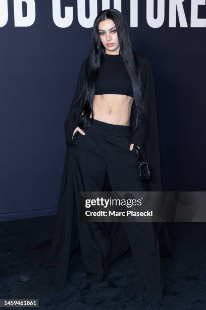 Charli XCX attends the Valentino Haute Couture Spring Summer 2023 show as part of Paris Fashion Week on January 25, 2023 in Paris, France.