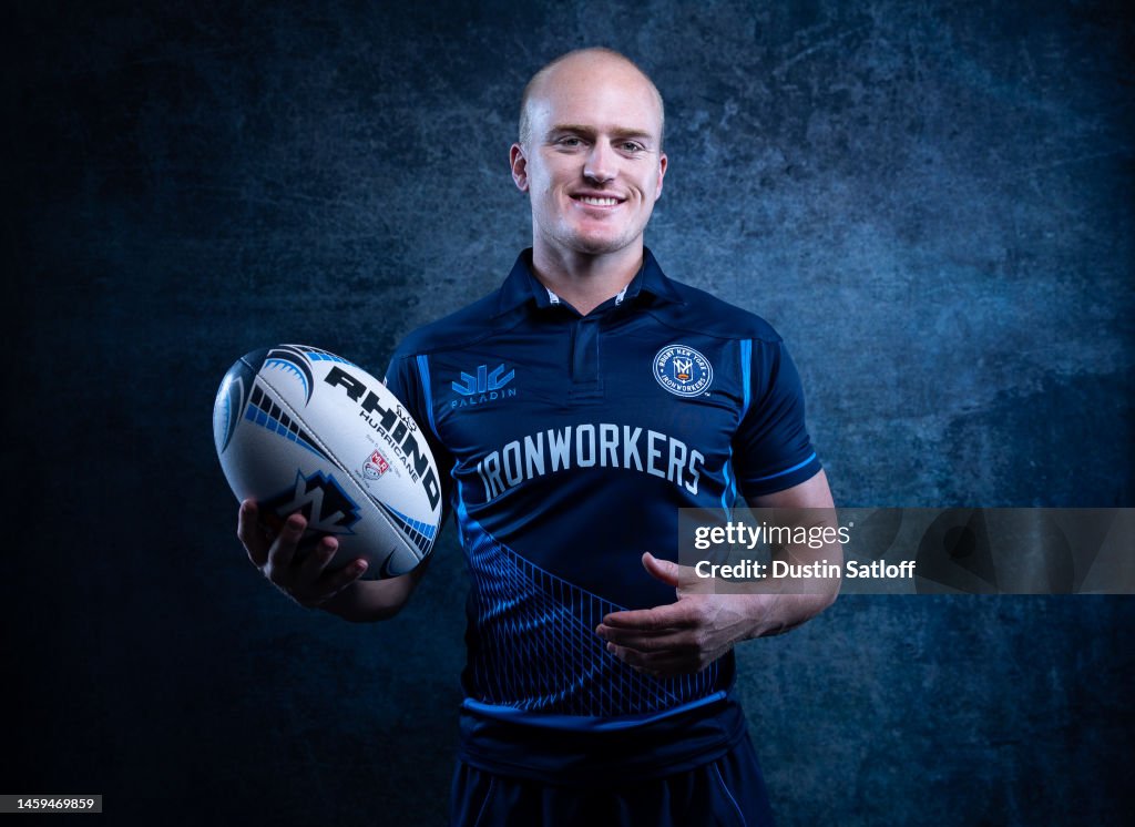 Heighton Jack Heighton poses during the Rugby New York Ironworkers photo day ...