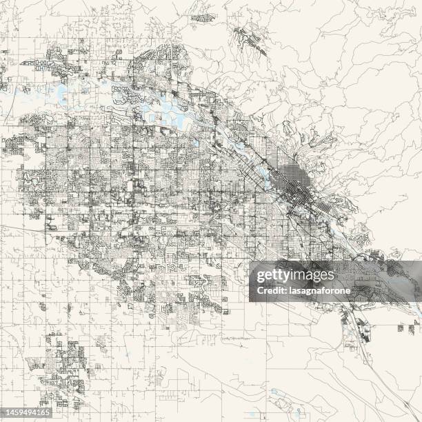 ilustraciones, imágenes clip art, dibujos animados e iconos de stock de boise, idaho, usa mapa vectorial - idaho