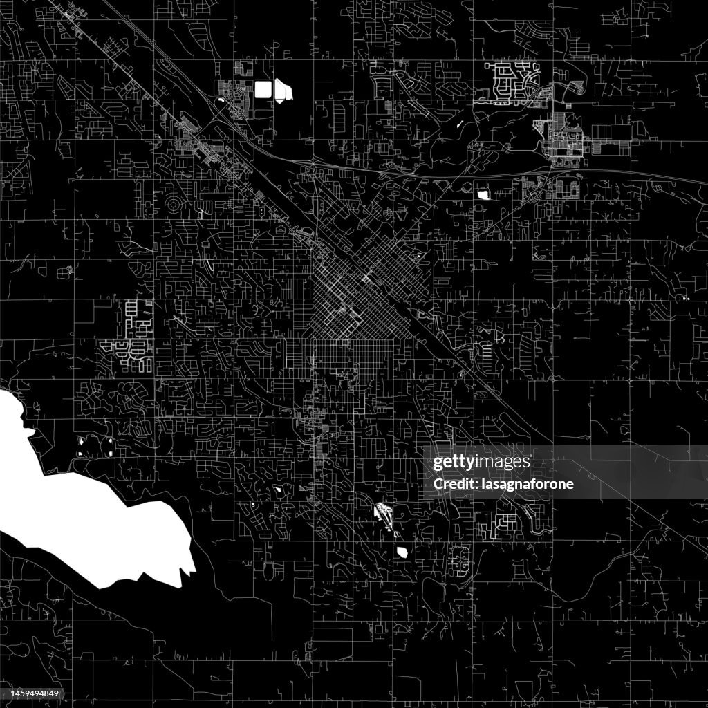 Nampa, Idaho, USA Vector Map