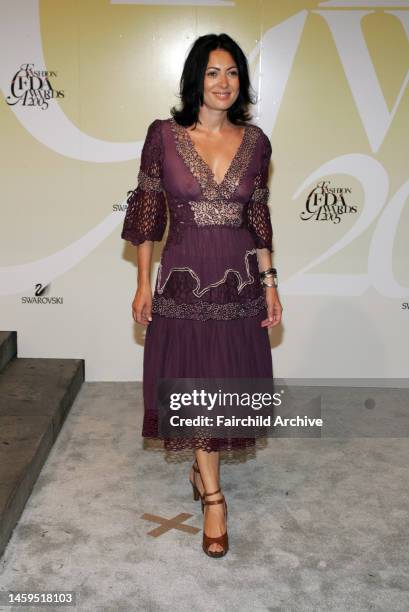 Designer Catherine Malandrino arrives at the Council of Fashion Designers of America's 2005 Fashion Awards at the New York Public Library.