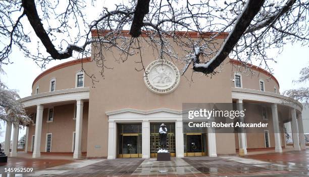 The New Mexico State Capitol in Santa Fe, known as the Roundhouse, is the only round capitol building in the U.S.