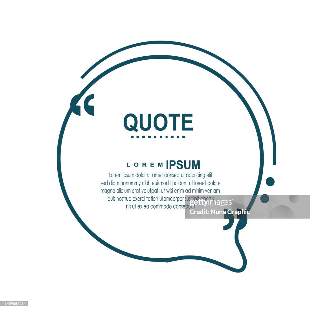 Quote Frame Vector High-Res Vector Graphic - Getty Images