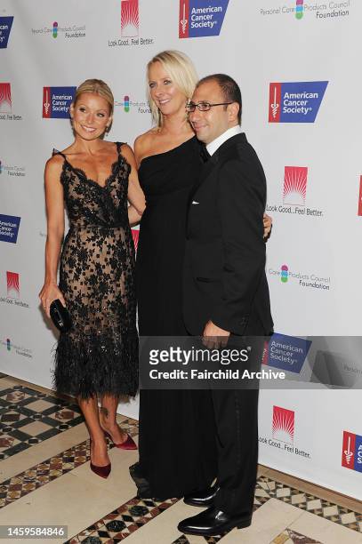 Kelly Ripa, Linda Wells and Jonathan Zrihen attend the American Cancer Society's 27th annual DreamBall at Cipriani 42nd Street.