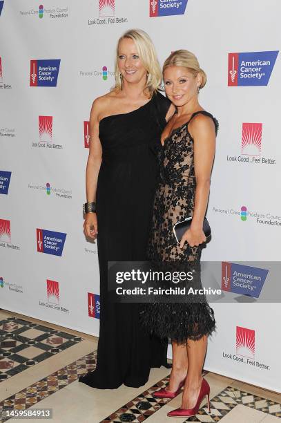 Linda Wells and Kelly Ripa attend the American Cancer Society's 27th annual DreamBall at Cipriani 42nd Street.