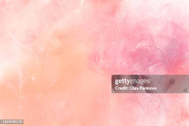 abstract pink watercolor background - pink stockfoto's en -beelden