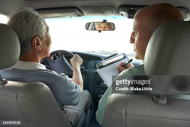 driving test 2 - driving instructor stock pictures, royalty-free photos & images