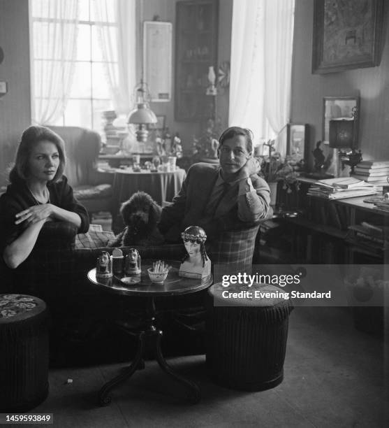 South African model Enid Munnik and her husband, British film director Roy Boulting , at their home on June 27th, 1960.