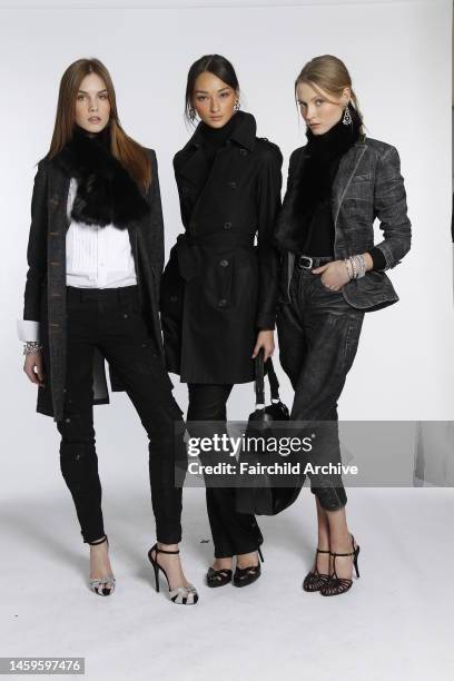 Models wear Ralph Lauren Collection Denim, the new luxury denim line from the designer's signature label.