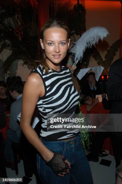 Magdalena Wrobel attends the Indochine 20th Anniversary Party in New York City.