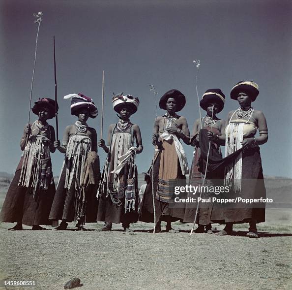 Tembu Female dancers from the Thembu tribe, one of the Xhosa peoples,... News ...