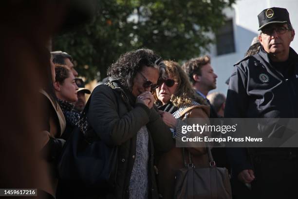 Dismayed neighbors observed a minute of silence for the terrorist attack that occurred yesterday in the city where a Moroccan citizen has killed a...