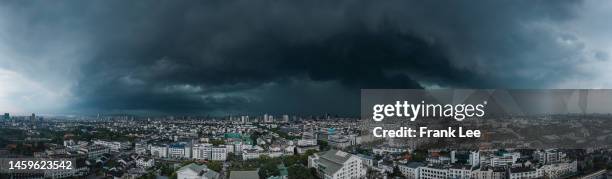 panorama of tornado touches down. suzhou,jiangsu,china - stock photo - china tornado stock pictures, royalty-free photos & images