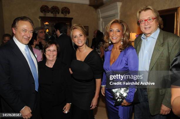 Valentin Hernandez, Laura Parsons, Yaz Hernandez, Denise Rich and Peter Cervinka attend the American Folk Art Museum's fall benefit party hosted by...