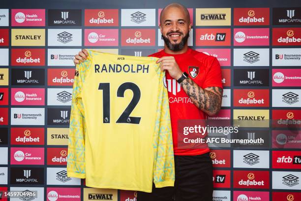 Bournemouth unveil new signing Darren Randolph at Vitality Stadium on January 26, 2023 in Bournemouth, England.